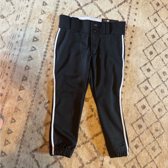 NWT Champro black and white softball pants girls size small - Picture 1 of 3